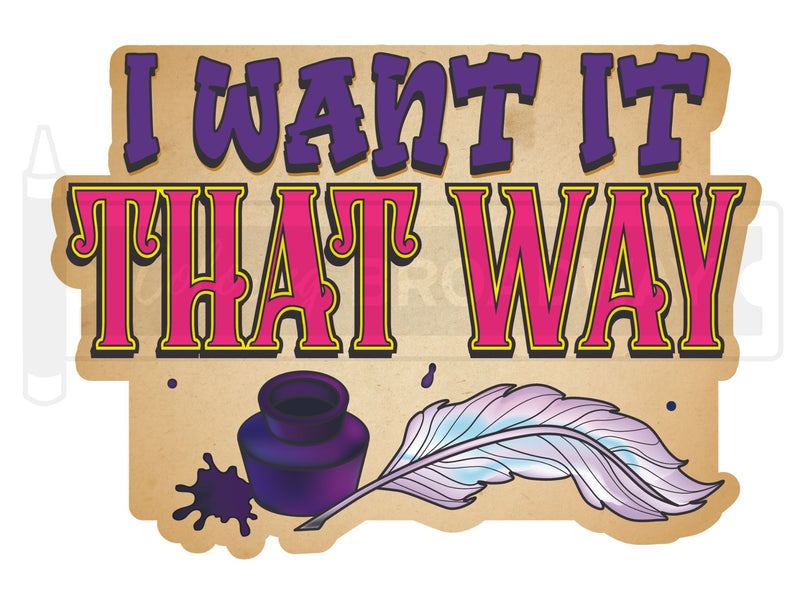 & Juliet "I Want it That Way" Sticker Collection – (Set of 4 – 3” Die Cut Stickers)