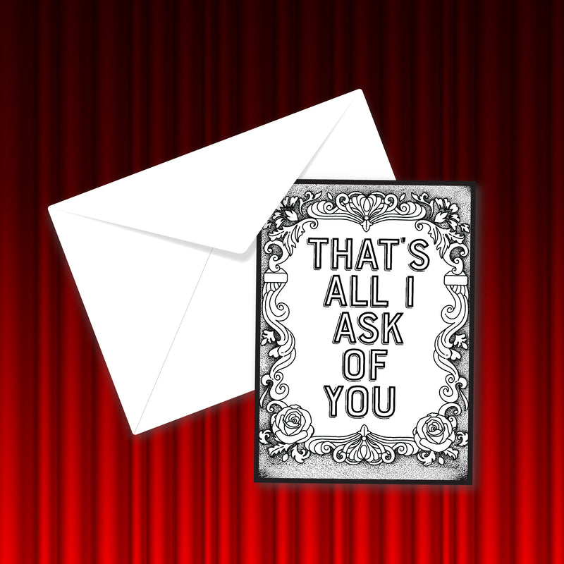 Phantom of the Opera "Let Your Fantasies Unwind"  - NOTE CARDS